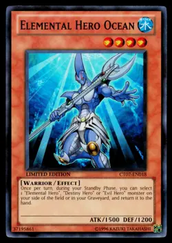 Elemental HERO Ocean - CT07-EN018 NM Super Rare 2010 Collectors Tins Yu-Gi-Oh - Image 1