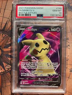 PSA 10 - Mimikyu V - 148/163 Battle Styles - Full Art - Pokemon TGC - Image 1