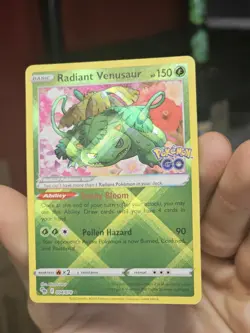 Pokemon TCG Radiant Venusaur Pokemon Go 004/078 Near Mint - Image 2
