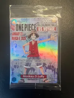Monkey.D.Luffy (055) (College Basketball US Voyage) P-055 One Piece Promotion... - Image 1