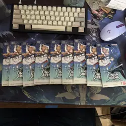 Union Arena Sword Art Online Vol.2 Sleeved 1 Booster Pack New!! Lot of 9 - Image 1