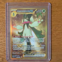 Pokemon TCG Meowscarada ex - Hyper Rare Card SV02: Paldea Evolved 271/193 NM - Image 1