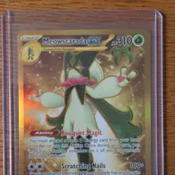 Pokemon TCG Meowscarada ex - Hyper Rare Card SV02: Paldea Evolved 271/193 NM - Image 2
