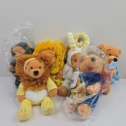 Winnie The Pooh Bean Bag Plush Set 6 Zodiac Signs Disney Store Leo Virgo Libra - Image 1