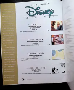 Disney Magazine Winter 1993 Mighty Ducks Emilio Estevez Roger Rabbit NO LABEL - Image 2