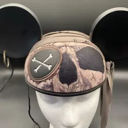 Mickey Mouse Pirates of the Carribbean Ears Hat Disney Parks Skulls - Image 2