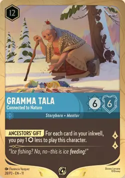 Gramma Tala Connected to Nature - 28/P3 - Cold Foil Promo - EN11 Disney Lorcana - Image 1