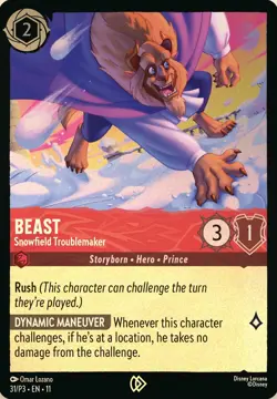Beast Snowfield Troublemaker - 31/P3 - Cold Foil Promo - EN11 Disney Lorcana - Image 1