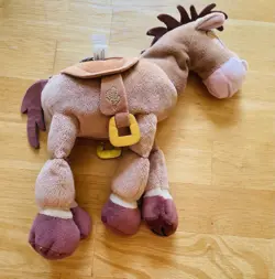 Toy Story Bullseye Plush Purse chain strap Disney Pixar bounding zip pouch bag - Image 4