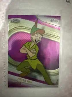 Topps Chrome Disney 2025 Peter Pan 95/250 Numbered Purple Refractor - Image 1