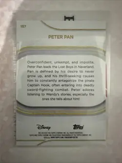 Topps Chrome Disney 2025 Peter Pan 95/250 Numbered Purple Refractor - Image 3