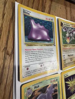 Pokemon Fossil Set 8 Card Holo Lot Haunter Aerodactyl Ditto Zapdos Magneton Muk - Image 2