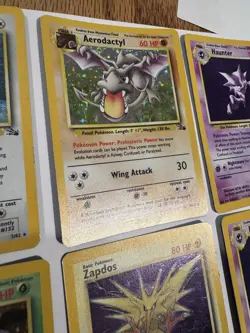 Pokemon Fossil Set 8 Card Holo Lot Haunter Aerodactyl Ditto Zapdos Magneton Muk - Image 3