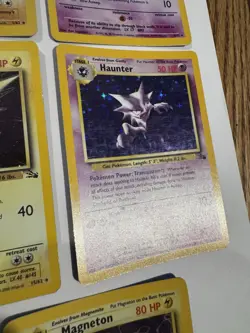 Pokemon Fossil Set 8 Card Holo Lot Haunter Aerodactyl Ditto Zapdos Magneton Muk - Image 5