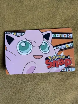 1999 NINTENDO POKEMON SNAP SMART CARDS JIGGLYPUFF Vintage Blockbuster - Image 1
