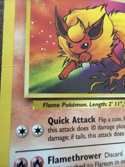 Pokemon TCG Flareon 19/64 Rare Vintage Jungle Card Non Holo DMG/HP - Image 5