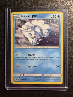 Alolan Vulpix 021A/145 Alternate Art Promo Holo Pokemon TCG Card English - Image 1