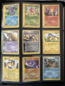 E-Reader Pokemon Expedition, SkyRidge, Aquapolis, & EX Era 246 Card Binder Lot - Image 1