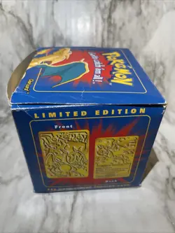 Pokemon 23K Gold Plated Charizard Burger King Trading Card SEALED Poke Ball - Image 2