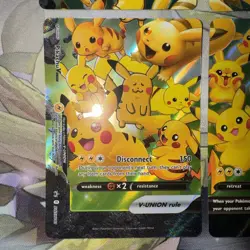 Pikachu V-Union SwSH Black Star Promo Set of 4 Pokemon TCG Promo Cards English - Image 4
