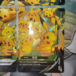 Pikachu V-Union SwSH Black Star Promo Set of 4 Pokemon TCG Promo Cards English - Image 5