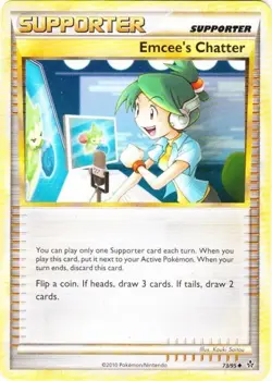 4x Lightly Played Emcee's Chatter - 73/95 - Uncommon Pokemon Unleashed - Image 1