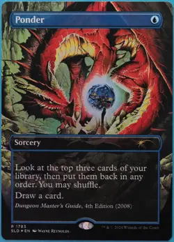 Ponder (Secret Lair 1783 Promo) FOIL NM MTG MAGIC CARD (521004) ABUGames - Image 1