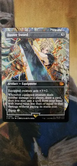 Buster Sword (Borderless) Final Fantasy Regular - NM English - Image 1