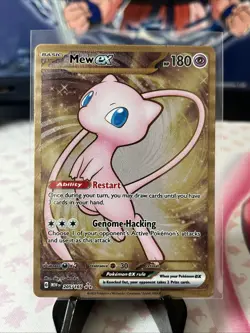 Pokemon Mew ex 205/165 SV 151 Hyper Rare Holo Full Art (Metal Card) - Image 1