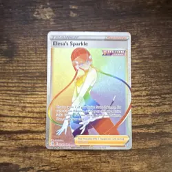 The Pokemon Company Elesa's Sparkle Secret Rare Full Art Holo SWSH08 275/264 - Image 1