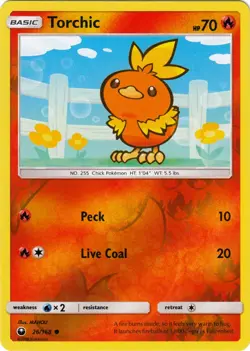 4x NM-Mint Torchic - 26/168 - Common - Reverse Holo Pokemon Celestial Storm - Image 1