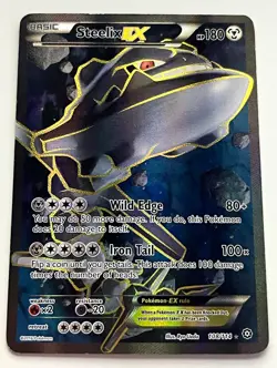 Pokemon TCG Steelix EX 108/114 XY Steam Siege Ultra Rare Full Art Holo ENG - Image 1