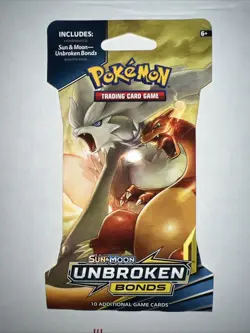Pokemon Sun & Moon Unbroken Bonds Sleeved Booster Pack Charizard Reshiram NEW - Image 2