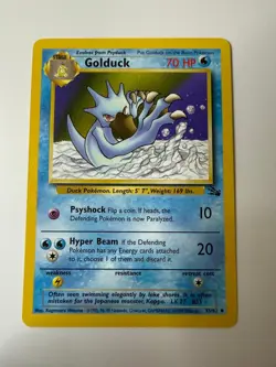 Golduck 35/62 Uncommon Fossil Pokemon Unlimited Near Mint - Image 1