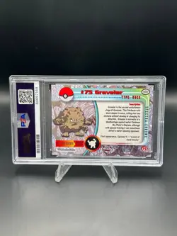 2000 Topps Chrome GRAVELER Pokemon TV - Spectra #75 PSA 8 - Image 2
