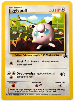 Pokemon Jigglypuff Black Star Promo #7 WoTC 1999 NM NP - Image 1