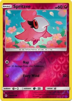 4x NM-Mint Spritzee - 141/214 - Common - Reverse Holo Pokemon Unbroken Bonds - Image 1