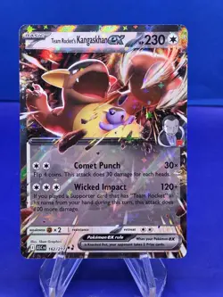 Team Rocket's Kangaskhan ex 162/217 Double Rare Ascended Heroes Pokemon Holo NM - Image 1