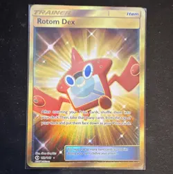 The Pokemon Company Rotom Dex 159/149 SM Base Set Holo Secret Rare Eng 2017 - Image 1