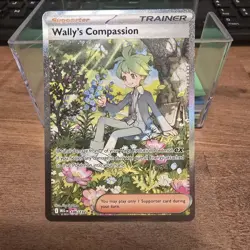 WALLY'S COMPASSION 186/132 MEGA EVOLUTION POKEMON HOLO NM/M - Image 1