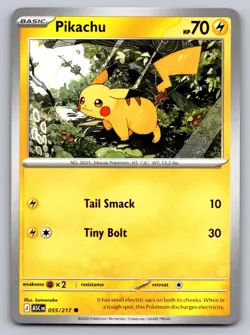 Pikachu 055/217 Common Ascended Heroes Pokemon Near Mint - Image 1