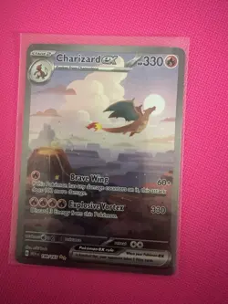 Pokemon TCG Charizard EX 199/165 Scarlet & Violet 151 English Edition - Image 1