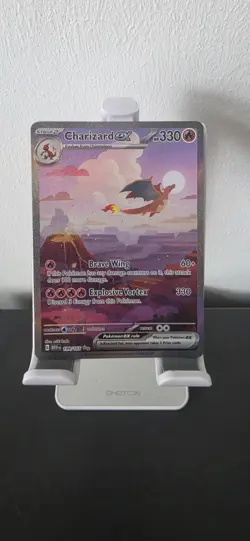 Pokemon TCG Charizard EX 199/165 Scarlet & Violet 151 English Edition - Image 1