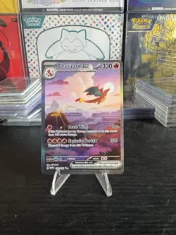 Pokemon TCG Charizard EX 199/165 Scarlet & Violet 151 English Edition NM - Image 1
