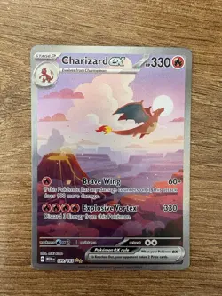 Pokemon TCG Charizard EX 199/165 Scarlet & Violet 151 English Edition - Image 1