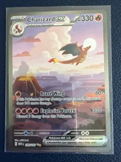 Pokemon TCG Charizard EX 199/165 Scarlet & Violet 151 English Edition - Image 1