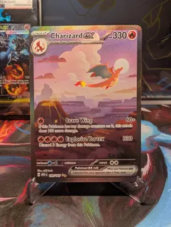 Pokemon TCG Charizard EX 199/165 Scarlet & Violet 151 English Edition - Image 1