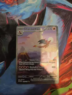 Pokemon TCG Charizard EX 199/165 Scarlet & Violet 151 English Edition - Image 1