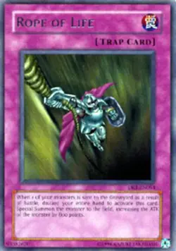 Rope of Life - DR1-EN054 - Rare - Unlimited Edition - Moderately Played - Image 1