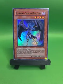 Yugioh - Blackwing - Shura the Blue Flame - Super - Limited - RGBT-ENPP2 - LP - Image 1